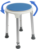 Swivel bath stool-