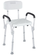 Bath chair with armrest-