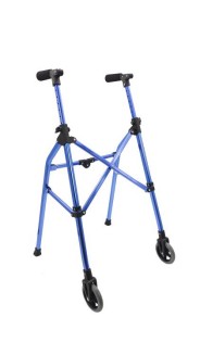 Cornflower blue anodic pulley four-side converging walker, model: Ym-c33