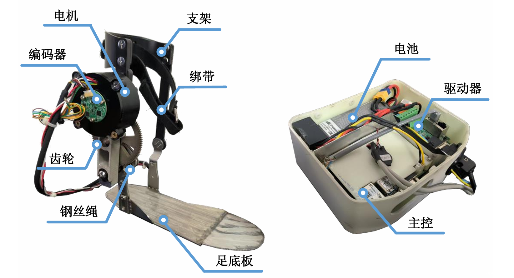 足下垂康复外骨骼机器人